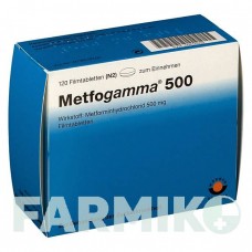 МЕТФОГАММА (METFOGAMMA) 500 мг таблетки 120 шт - Метформин AAA - PHARMA