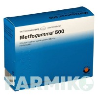 МЕТФОГАММА (METFOGAMMA) 500 мг таблетки 180 шт - Метформін AAA - PHARMA