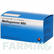 МЕТФОГАММА (METFOGAMMA) 850 мг таблетки 180 шт - Метформин AAA - PHARMA