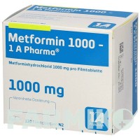 МЕТФОРМІН (METFORMIN) 1000 таблетки 120 шт - Метформін 1 A PHARMA
