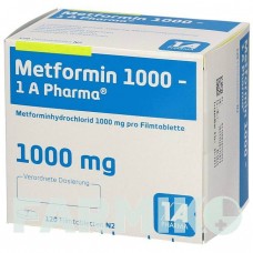 МЕТФОРМИН (METFORMIN) 1000 таблетки 120 шт - Метформин 1 A PHARMA