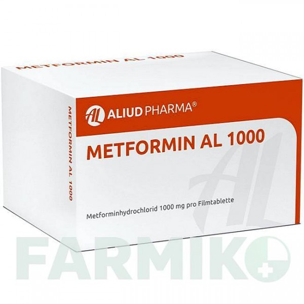 МЕТФОРМІН (METFORMIN) 1000 таблетки 120 шт - Метформін ALIUD PHARMA