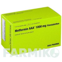 МЕТФОРМІН (METFORMIN) 1000 мг таблетки 120 шт - Метформін AAA - PHARMA