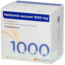 МЕТФОРМИН (METFORMIN) 1000 мг таблетки 120 шт - Метформин AXCOUNT GENERIKA