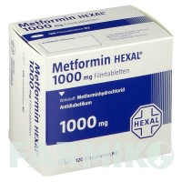 МЕТФОРМИН (METFORMIN) 1000 мг таблетки 100 шт - Метформин HEXAL
