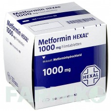МЕТФОРМИН (METFORMIN) 1000 мг таблетки 180 шт - Метформин HEXAL
