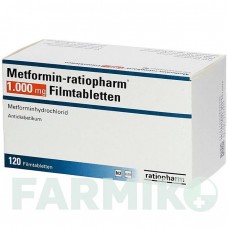 МЕТФОРМИН (METFORMIN) 1000 мг таблетки 120 шт - Метформин RATIOPHARM