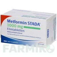 МЕТФОРМІН (METFORMIN) 1000 мг таблетки 120 шт - Метформін STADAPHARM