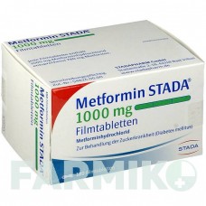 МЕТФОРМИН (METFORMIN) 1000 мг таблетки 180 шт - Метформин STADAPHARM