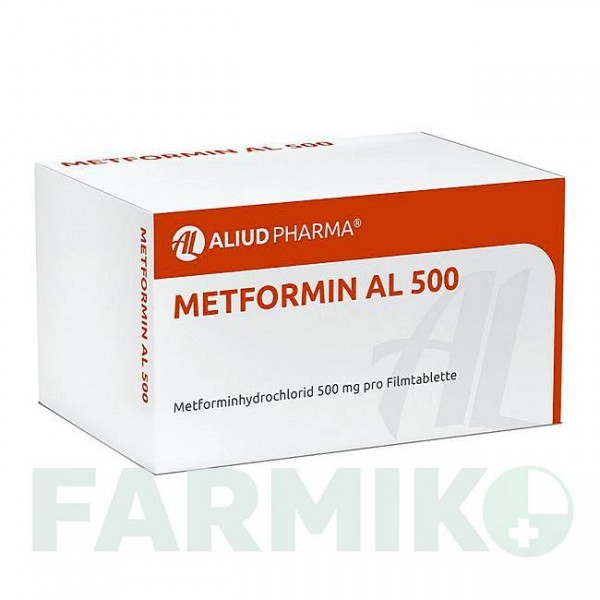 МЕТФОРМІН (METFORMIN) 500 таблетки 180 шт - Метформін ALIUD PHARMA