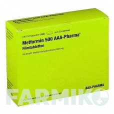 МЕТФОРМИН (METFORMIN) 500 мг таблетки 180 шт - Метформин AAA - PHARMA