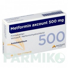 МЕТФОРМИН (METFORMIN) 500 мг таблетки 30 шт - Метформин AXCOUNT GENERIKA