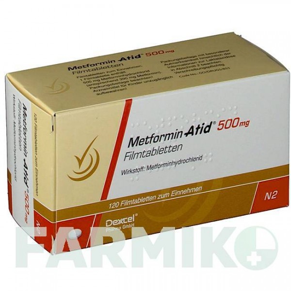 МЕТФОРМИН (METFORMIN) 500 мг таблетки 120 шт - Метформин DEXCEL PHARMA