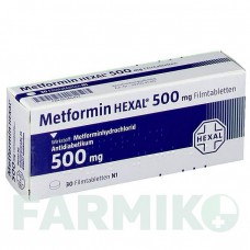 МЕТФОРМИН (METFORMIN) 500 мг таблетки 30 шт - Метформин HEXAL