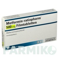 МЕТФОРМІН (METFORMIN) 500 мг таблетки 30 шт - Метформін RATIOPHARM