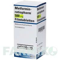 МЕТФОРМІН (METFORMIN) 500 мг таблетки 180 шт - Метформін RATIOPHARM