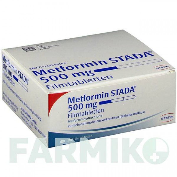 МЕТФОРМИН (METFORMIN) 500 мг таблетки 180 шт - Метформин STADAPHARM