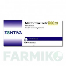 МЕТФОРМИН (METFORMIN) 500 мг таблетки 120 шт - Метформин ZENTIVA