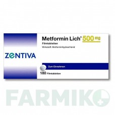 МЕТФОРМИН (METFORMIN) 500 мг таблетки 180 шт - Метформин ZENTIVA