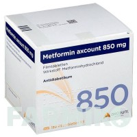МЕТФОРМІН (METFORMIN) 850 мг таблетки 180 шт - Метформін AXCOUNT GENERIKA