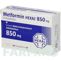 МЕТФОРМІН (METFORMIN) 850 мг таблетки 30 шт - Метформін HEXAL