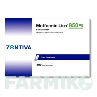 МЕТФОРМІН (METFORMIN) 850 мг таблетки 180 шт - Метформін ZENTIVA