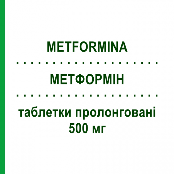 МЕТФОРМИН (METFORMINA) 500 мг таблетки пролонгированные 60 шт - Метформин EG