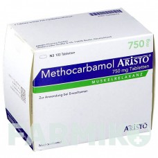 МЕТОКАРБАМОЛ (METHOCARBAMOL) 750 мг таблетки 100 шт - Метокарбамол ARISTO PHARMA