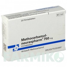 МЕТОКАРБАМОЛ (METHOCARBAMOL) 750 мг таблетки 20 шт - Метокарбамол NEURAXPHARM