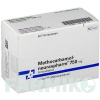МЕТОКАРБАМОЛ (METHOCARBAMOL) 750 мг таблетки 50 шт - Метокарбамол NEURAXPHARM