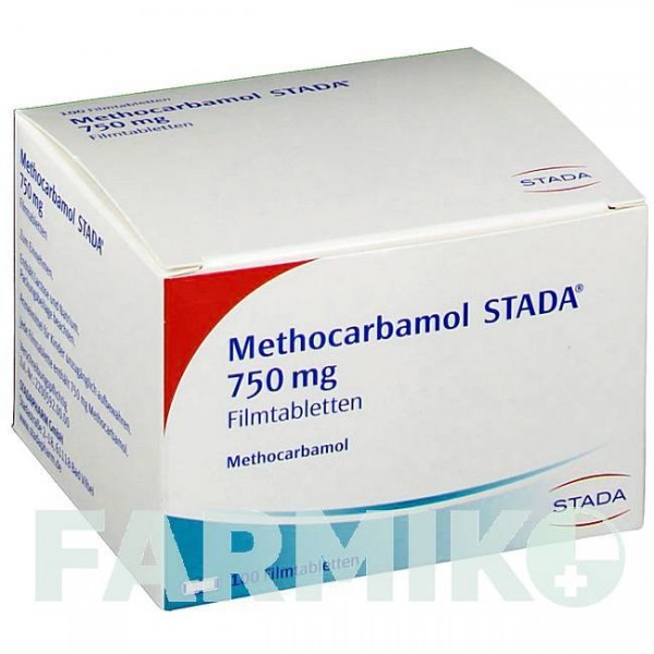 МЕТОКАРБАМОЛ (METHOCARBAMOL) 750 мг таблетки 100 шт - Метокарбамол STADAPHARM