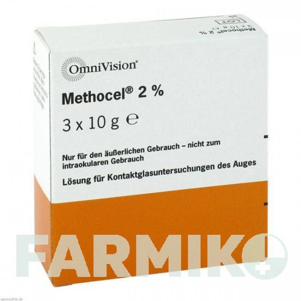 МЕТОЦЕЛЛ (METHOCEL) 2% капли 3x10 г - Активные вещества OMNIVISION