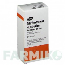 МЕТОТРЕКСАТ (METHOTREXAT) 2,5 мг таблетки 30 шт - Метотрексат PFIZER