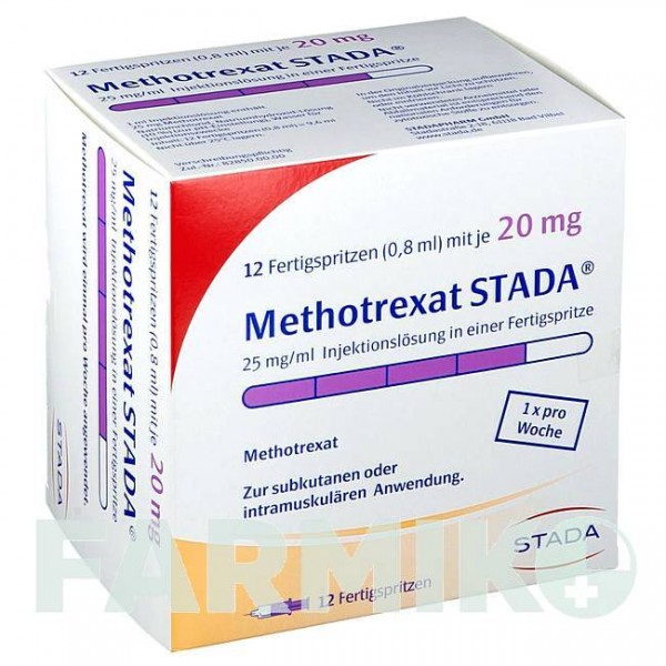 МЕТОТРЕКСАТ (METHOTREXAT) 20 мг ( 25 мг/мл ) розчин 12 шт - Метотрексат STADAPHARM