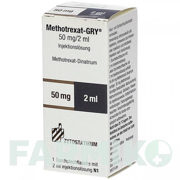 МЕТОТРЕКСАТ (METHOTREXAT) 50 розчин 1x2 мл - Метотрексат TEVA