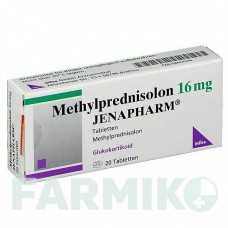 МЕТИЛПРЕДНІЗОЛОН (METHYLPREDNISOLON) 16 мг таблетки 20 шт - Метилпреднізолон MIBE