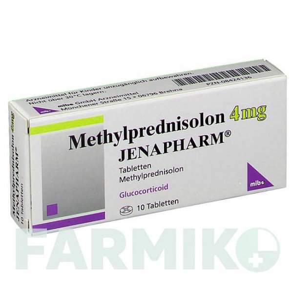 МЕТИЛПРЕДНІЗОЛОН (METHYLPREDNISOLON) 4 мг таблетки 10 шт - Метилпреднізолон MIBE