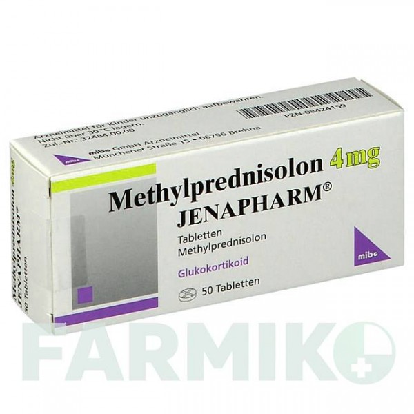 МЕТИЛПРЕДНІЗОЛОН (METHYLPREDNISOLON) 4 мг таблетки 50 шт - Метилпреднізолон MIBE