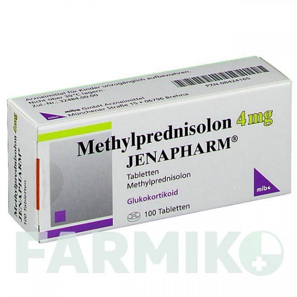 МЕТИЛПРЕДНИЗОЛОН (METHYLPREDNISOLON) 4 мг таблетки 100 шт - Метилпреднизолон MIBE