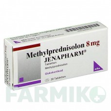 МЕТИЛПРЕДНІЗОЛОН (METHYLPREDNISOLON) 8 мг таблетки 20 шт - Метилпреднізолон MIBE