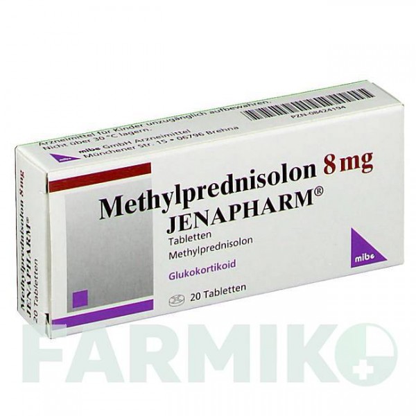 МЕТИЛПРЕДНІЗОЛОН (METHYLPREDNISOLON) 8 мг таблетки 20 шт - Метилпреднізолон MIBE