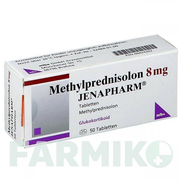 МЕТИЛПРЕДНІЗОЛОН (METHYLPREDNISOLON) 8 мг таблетки 50 шт - Метилпреднізолон MIBE