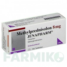 МЕТИЛПРЕДНІЗОЛОН (METHYLPREDNISOLON) 8 мг таблетки 100 шт - Метилпреднізолон MIBE