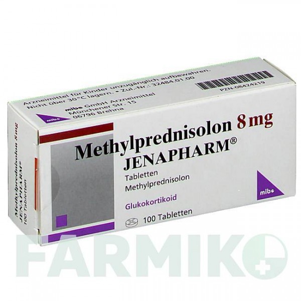 МЕТИЛПРЕДНІЗОЛОН (METHYLPREDNISOLON) 8 мг таблетки 100 шт - Метилпреднізолон MIBE