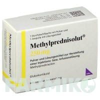 МЕТИЛПРЕДНИЗОЛЮТ (METHYLPREDNISOLUT) 250 мг порошок 5 шт - Метилпреднизолон MIBE