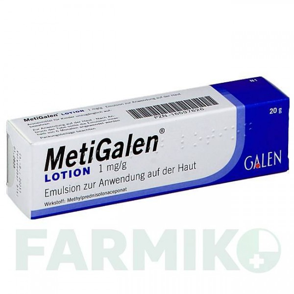 МЕТИГАЛЕН (METIGALEN) 1 мг/г эмульсия 20 г - Метилпреднизолон GALENPHARMA