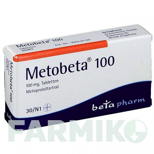МЕТОБЕТА (METOBETA) 100 таблетки 30 шт - Метопролол BETAPHARM