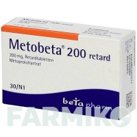 МЕТОБЕТА (METOBETA) 200 таблетки 30 шт - Метопролол BETAPHARM