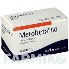 МЕТОБЕТА (METOBETA) 50 таблетки 100 шт - Метопролол BETAPHARM
