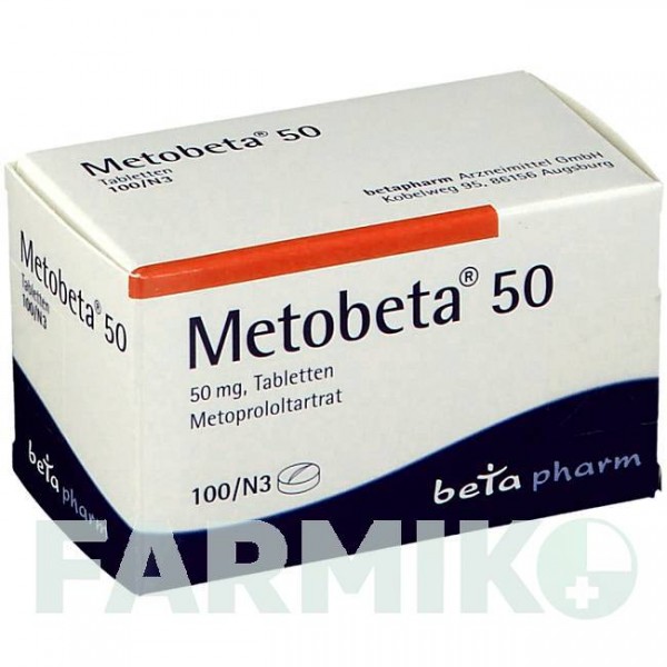 МЕТОБЕТА (METOBETA) 50 таблетки 100 шт - Метопролол BETAPHARM